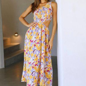 Better Call me Baby Midi Dress Floral